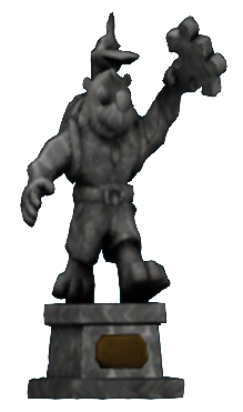 Bird and Bear Statue