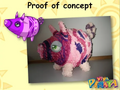 Real Rashberry piñata by concept artist Ryan Stevenson.